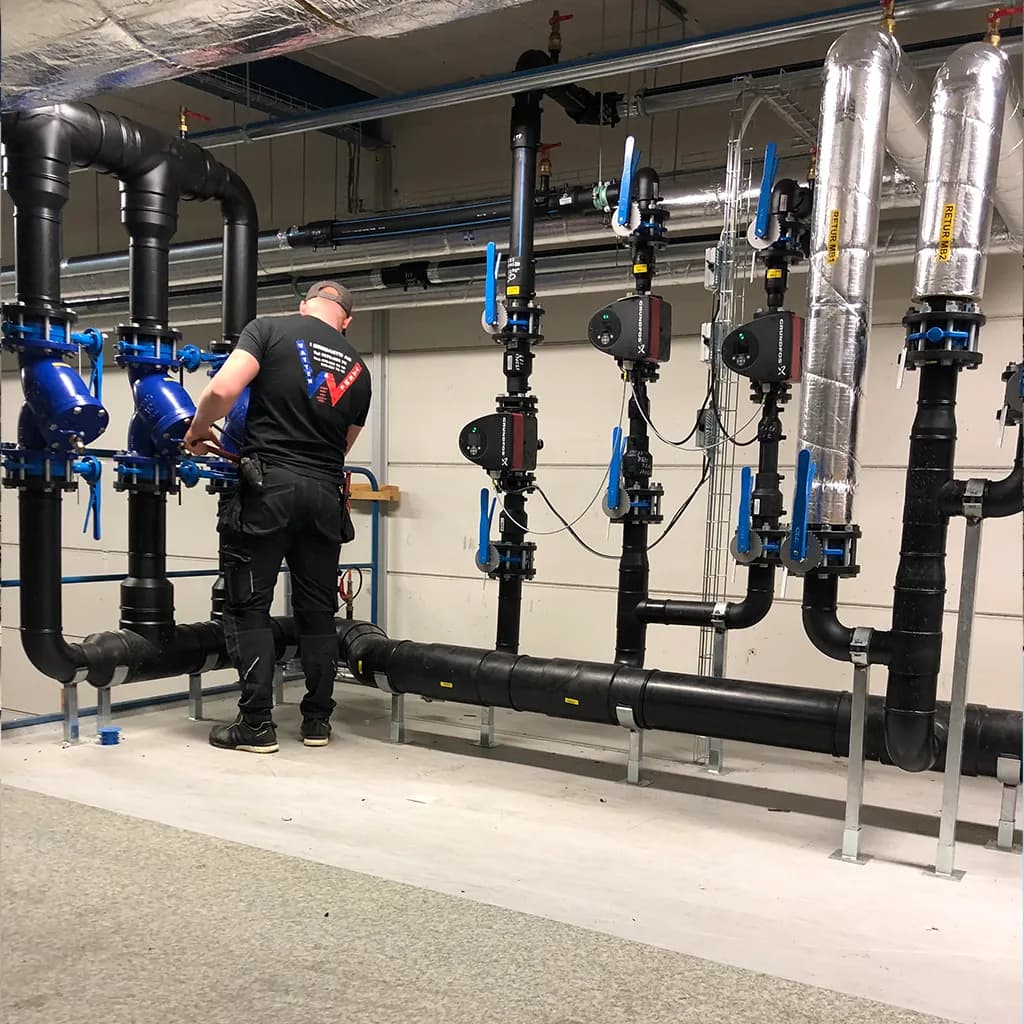 VVS-installation från Vatten och Värme.