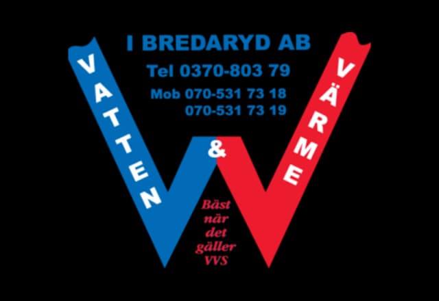 Logotyp för Vatten & Värme i Bredaryd